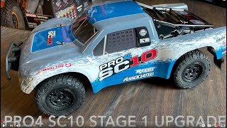 Team Associated Pro4 SC10 Stage 1 Upgrade  Best Short Course Truck for the Money [upl. by Kathie90]