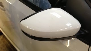 VW Polo mirror cap glass and indicator repeater replacement [upl. by Oxford113]