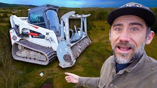 Clearing Land with Forestry Mulcher Building our 14 acre Homestead [upl. by Tebazile]