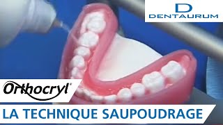 Orthocryl®  gouttière occlusale réalisée par saupoudrage appareil dentaire [upl. by Nrublim813]