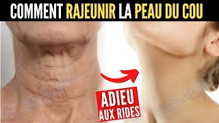 Relâchement de la Peau du Cou  Astuce pour un Cou Jeune et Ferme Adieu aux Rides et Double Menton [upl. by Tollman]