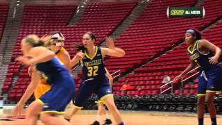 NDSU Womens Basketball falls to Delaware [upl. by Wakerly]