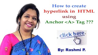 Anchor tag  Lecture 06  How to Create Hyperlink in HTML  How to link webpages to make website [upl. by Nairad]