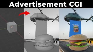 Helicopter CGI Ads Using VFX in Blender  Blender VFX Tutorial [upl. by Scherle]