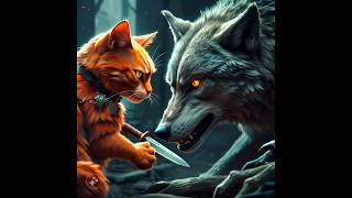 Cat was kill the wolf 🐺🐱cat shortfeed wolf fire aeroplane duckybhai technogamerz viralshort [upl. by Aracot]