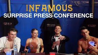 Surprise Live Press Conference with Infamous The Show [upl. by Galanti]