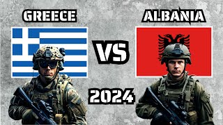 Greece vs Albania Military Power Comparison 2024 [upl. by Kawai672]