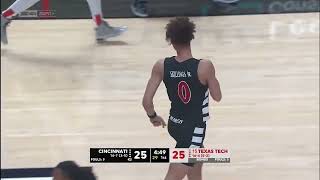 Mens Basketball Highlights  Cincinnati 75 15 Texas Tech 72 ESPN [upl. by Marcin]