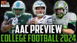 American Athletic Conference Football Preview 2024 Picks and Predictions  Win Totals and Futures [upl. by Ailemor]