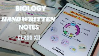 BIOTECHNOLOGY Simplified For Class 12 Boards amp NEET2024 📝Biology Handwritten Notes [upl. by Manoff612]