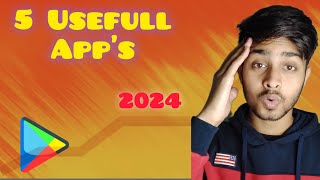 Best 5 useful android Apps in 2024 [upl. by Eadwine471]