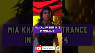 Mia Khalifa Entrance in WWE2K24 shorts wwe wwe2k24 gaming viral trending miakhalifa gamer i [upl. by Gard]