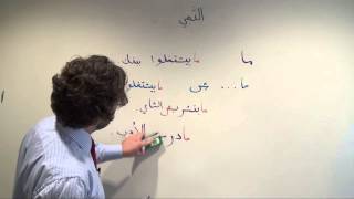 Arabic Grammar Negating Conjugated Verbs in Colloquial Egyptian and Levantine Arabic النفي بالعامية [upl. by Ancier]