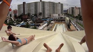 Family Race Water Slide at Clube Privé [upl. by Dalila]