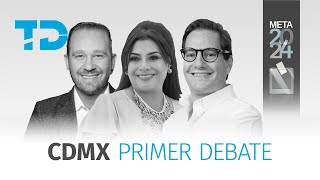 En vivo Primer debate por la Jefatura de Gobierno de la CdMx [upl. by Eveneg]