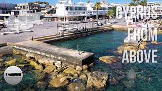 Paphos Seafront and Harbour From Above [upl. by Rosenwald]