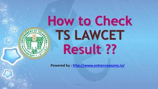 Procedure to Check TS LAWCET Results 2017  Telangana Lawcet 2017 Result [upl. by Tawnya995]