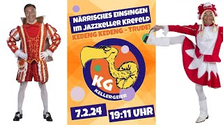 Caramelo 🥳Närrisches Einsingen mit der KG Kellergeier eVquot Live Musik Jazzkeller Krefeld 07022024 [upl. by Clower]