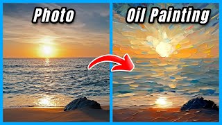 Turn Any Photo Into Oil Paintings In Seconds [upl. by Eussoj]