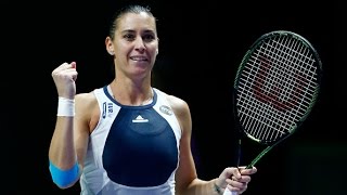 Flavia Pennetta vs Agnieszka Radwanska  2015 WTA Finals Highlights [upl. by Ennaillek]