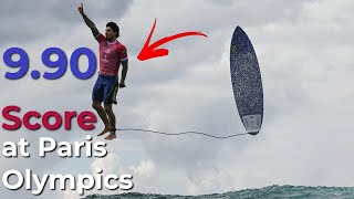 Gabriel Medina Makes History with 990 Score at Paris Olympics [upl. by Uot]