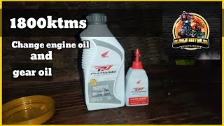 Paano mag change oil at magpalit ng gear oil sa motor honda beat fi Aldren motovlog [upl. by Ferretti45]