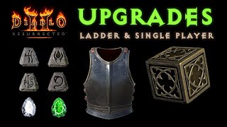 How to Upgrade Exceptional Unique Armor amp Weapons in Diablo 2 amp D2 ResurrectedNOW ON LADDER in D2R [upl. by Ahter]