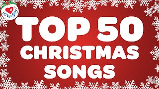 Top 50 Popular Christmas Songs and Carols with Lyrics Playlist 🎅 Merry Christmas 2024 Music🎄 [upl. by Utter]