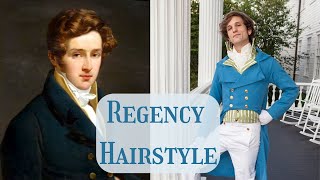 How to do a Regency Hairstyle  A la Brutus or Titus Hairstyle [upl. by Etnahc470]