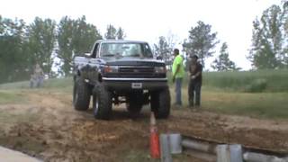 FORD 1990 F350 Big BLock 460 Mud Boggin on 44 Swampers [upl. by Wesle535]