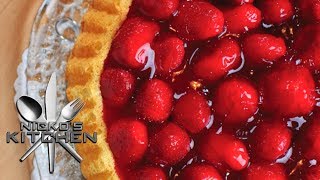 STRAWBERRY PIE  Nickos Kitchen [upl. by Yenaj]