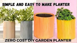 How To Make Zero Cost Easy Diy Planter [upl. by Farro]