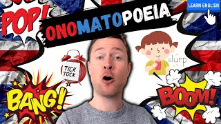 Onomatopoeia  What is it  English Vocabulary and Pronunciation lesson [upl. by Beckett]