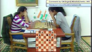 FIDE Womens Grand Prix 2013 Tashkent UZB Round 6 [upl. by Hayne]