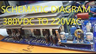 INVERTER 380vdc to 220vac inverter circuit diagram [upl. by Halstead]