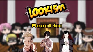 10 Geniuses react to future  Lookism  Gacha life [upl. by Ydnagrub]