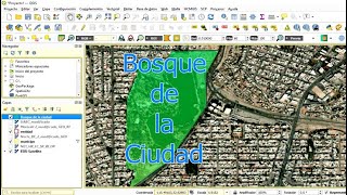 Polígono Bosque de la Ciudad en Mexicali  Trazando su contorno en QGIS [upl. by Airbma]