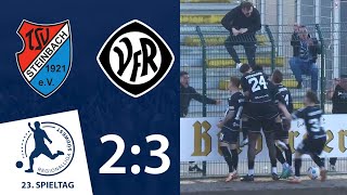 Aalen dreht das Spiel spät  TSV Steinbach Haiger  VfR Aalen  23 Spieltag RLSW [upl. by Riella580]