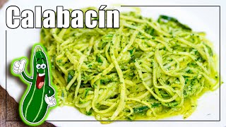 ✅ Cómo hacer ESPAGUETIS de CALABACIN al PESTO ▶ Recetas de cocina para cenar [upl. by Suhpesoj]