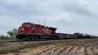 CP 8164 AC44 leads Q584  CPKC Laredo Sub [upl. by Suirred]