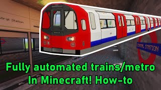 How to create automated railways in Minecraft  Minecraft Transit Railway Mod Tutorial [upl. by Massimiliano]