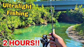 2 HOURS Ultralight Creek Fishing WADING [upl. by Ilenay]