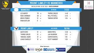 WA Premier Cricket  Graham McKenzie Shield Male Under 14s  Round 3  Mount Lawley v Wanneroo [upl. by Ahsinert]