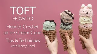 How to Crochet an Ice Cream Cone [upl. by Nitnilc238]