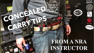 Concealed Carry Tips  From a NRA Instructor [upl. by Ahsiekat10]