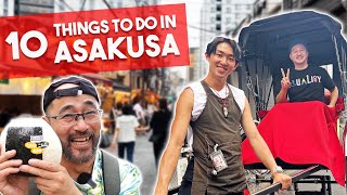 10 BEST Things to Do in ASAKUSA TOKYO [upl. by Naro]