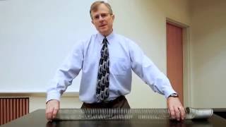 Longitudinal Wave Demo Slinky [upl. by Jacquet]