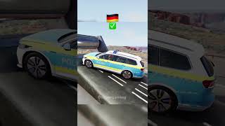 Jump and brake test with police cars beamngdrive forzohorizon5 braketest shorts [upl. by Anavoig]