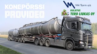 Big VM Tarm liquid manure tankers in Finland [upl. by Jaddo513]