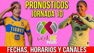 JORNADA 10 LIGA MX FEMENIL APERTURA 2023 FECHAS HORARIOS Y CANALES [upl. by Akimik630]